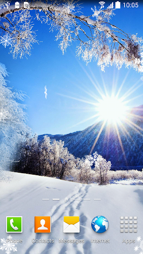 Winter Live Wallpaper - Image screenshot of android app