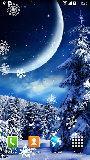 Winter Night Wallpaper - Image screenshot of android app