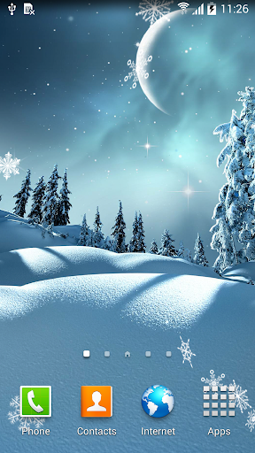 Winter Night Wallpaper - Image screenshot of android app