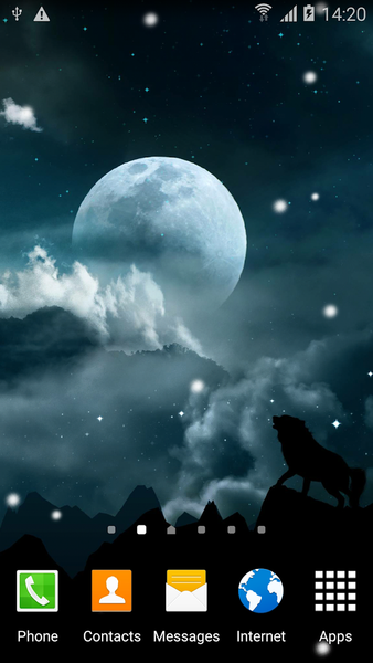 Wolf Live Wallpaper - Image screenshot of android app