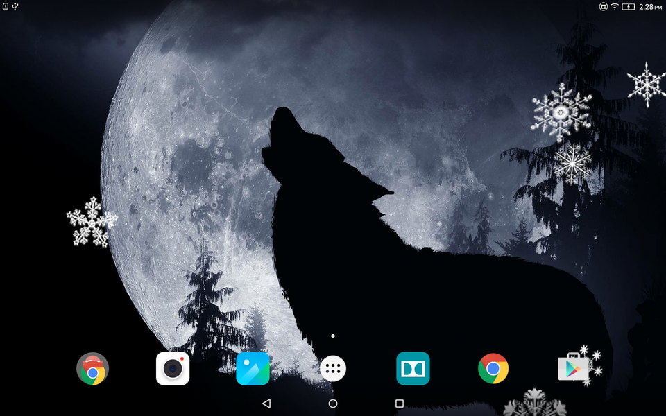 Wolf Live Wallpaper - Image screenshot of android app