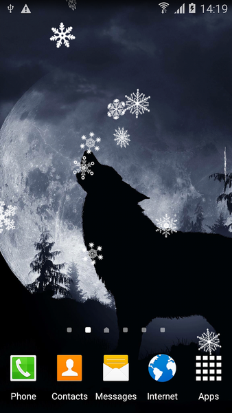 Wolf Live Wallpaper - Image screenshot of android app
