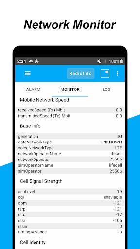 4G LTE / 5G coverage monitor - عکس برنامه موبایلی اندروید