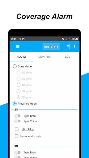 4G LTE / 5G coverage monitor - عکس برنامه موبایلی اندروید