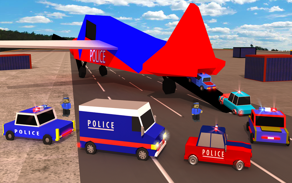 Blocky Police Transport Truck - عکس برنامه موبایلی اندروید