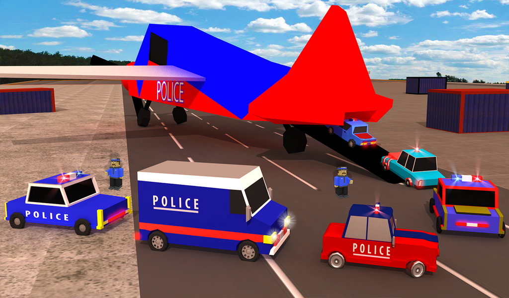 Blocky Police Transport Truck - عکس برنامه موبایلی اندروید