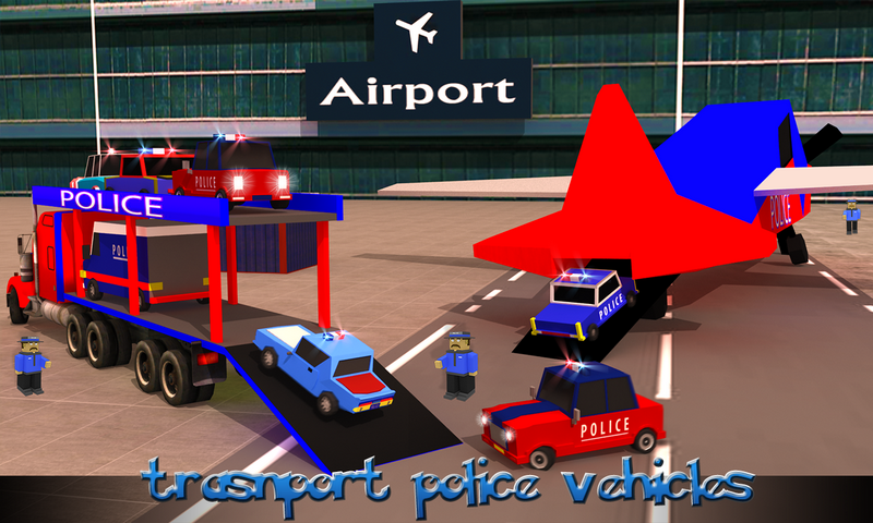 Blocky Police Transport Truck - عکس برنامه موبایلی اندروید