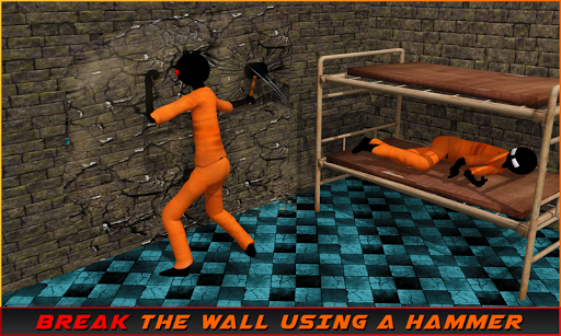 Stickman Prison Escape Story - Gameplay image of android game