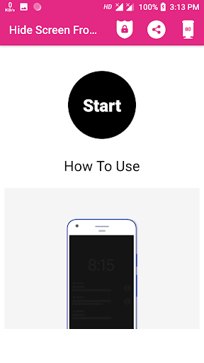 Hide Screen - Image screenshot of android app