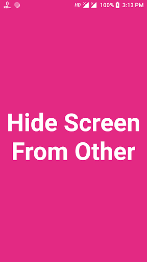 Hide Screen - Image screenshot of android app