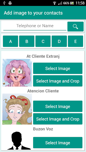 Image Contacts - عکس برنامه موبایلی اندروید