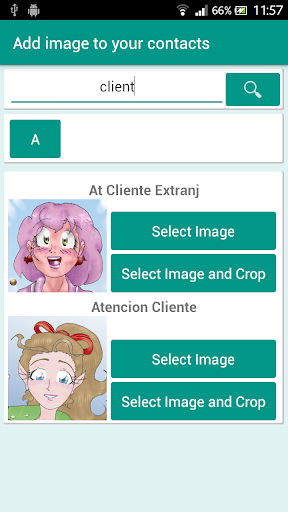 Image Contacts - عکس برنامه موبایلی اندروید