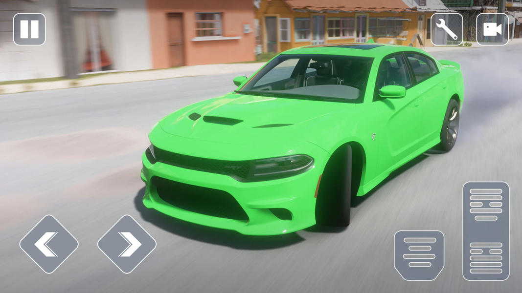 Driving Dodge Charger Race Car - Gameplay image of android game