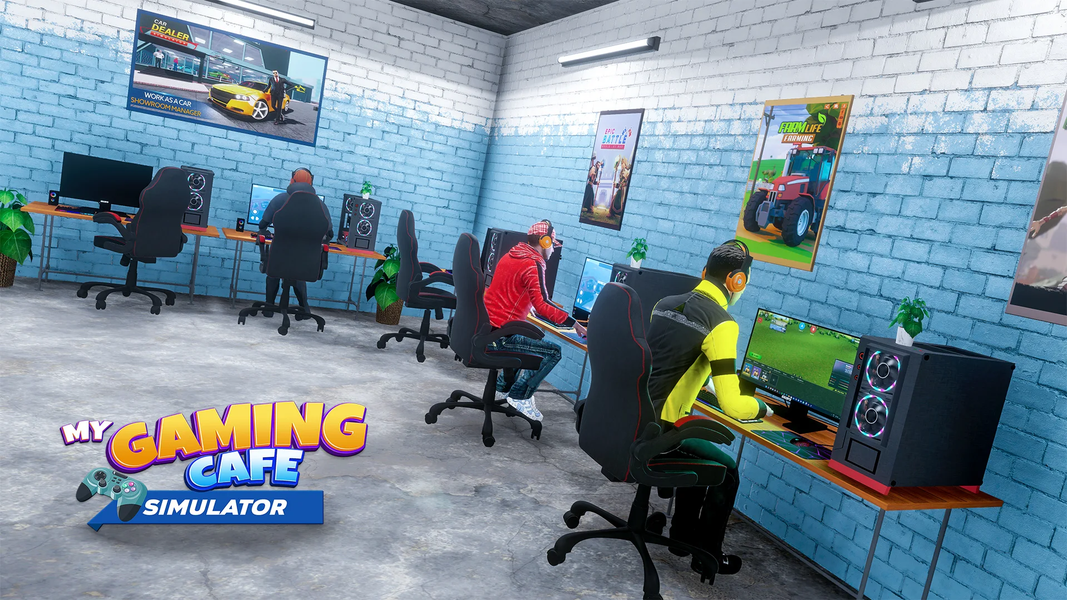 My Gaming Cafe Simulator - Gameplay image of android game