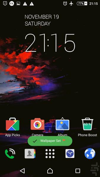 HD+ ۱ مشکی در آمیخته تصاویر پس زمینه - عکس برنامه موبایلی اندروید