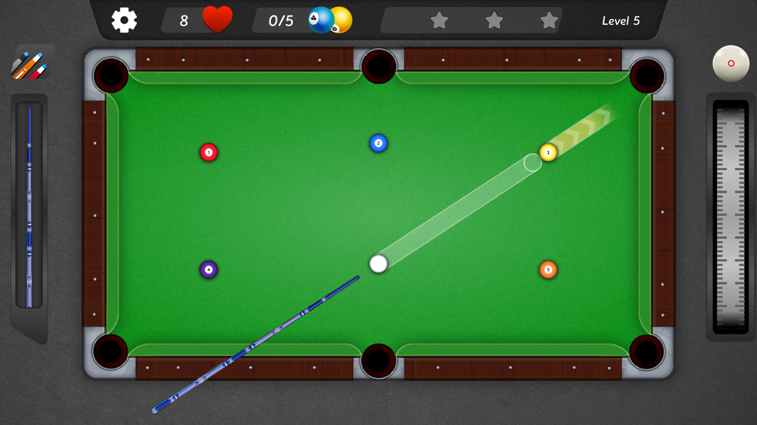 Pool Pocket - Billiard Puzzle - Gameplay image of android game