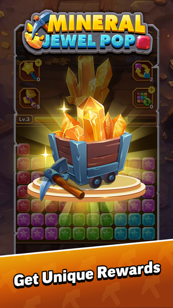Mineral Jewel Pop - Gameplay image of android game