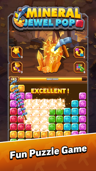 Mineral Jewel Pop - Gameplay image of android game