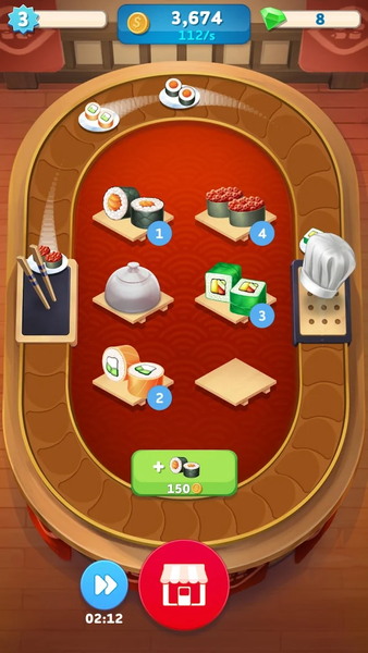 Merge Sushi - Idle Restaurant - عکس بازی موبایلی اندروید