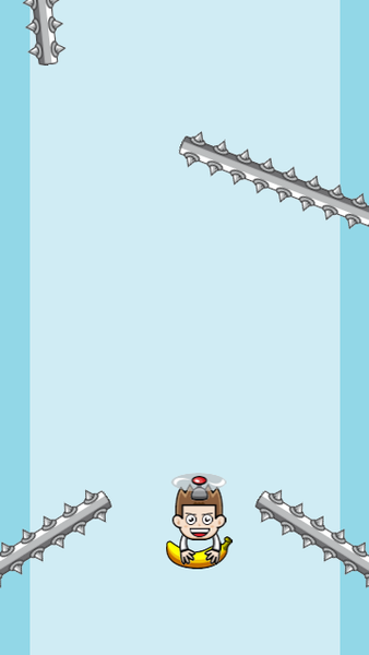 Banana Copter Swing - Tap Game - Gameplay image of android game