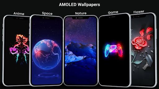 AMOLED Wallpapers 4K - Black & - Image screenshot of android app
