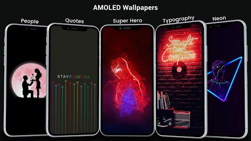 AMOLED Wallpapers 4K - Black & - Image screenshot of android app