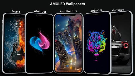 AMOLED Wallpapers 4K - Black & - Image screenshot of android app