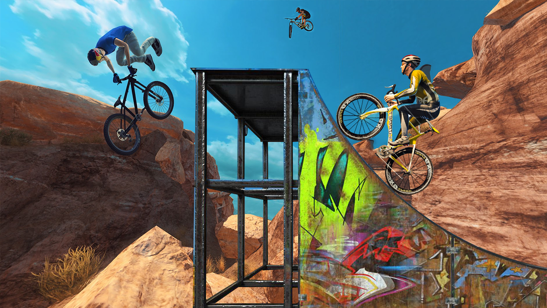 BMX Bike Cycle Game Death Road - Gameplay image of android game