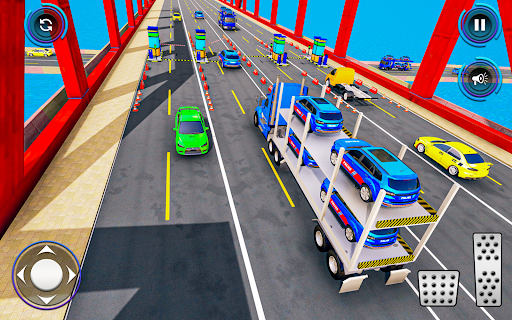 Cop Car Transportation Games - Gameplay image of android game