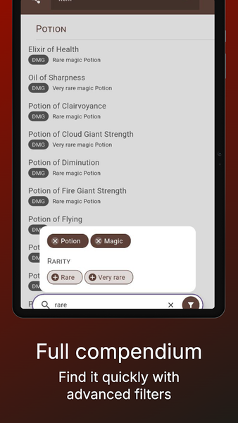 RPG Companion App - Gameplay image of android game