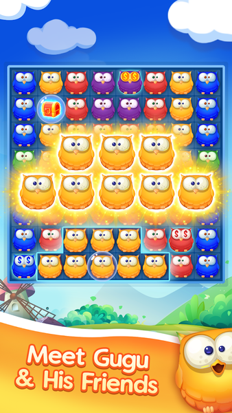 Owl PopStar -Blast Game - Gameplay image of android game