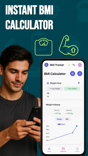 Fast BMI Calculator - عکس برنامه موبایلی اندروید