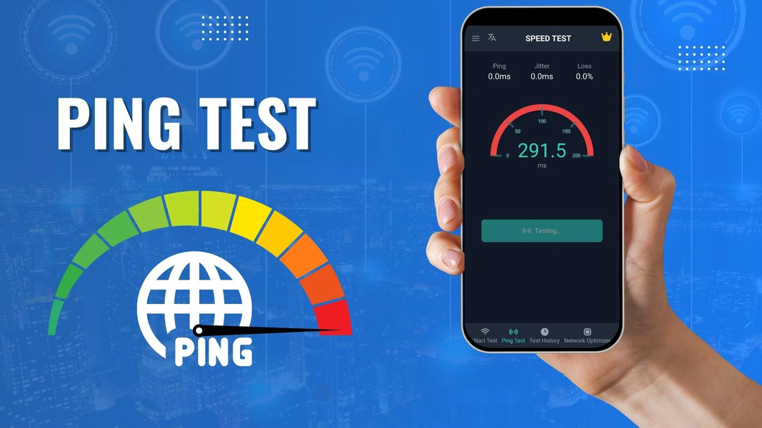 Speed Test - Wifi Optimizer - عکس برنامه موبایلی اندروید