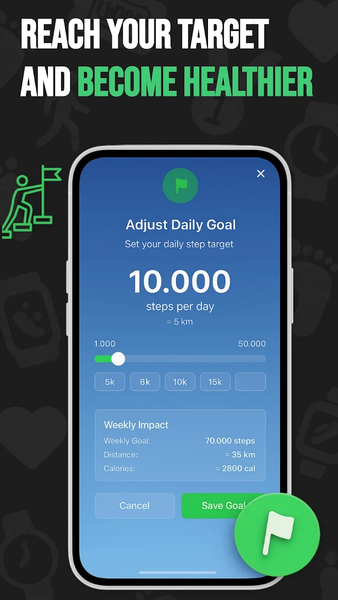 Step Counter Pro - عکس برنامه موبایلی اندروید