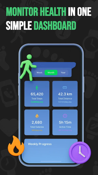 Step Counter Pro - عکس برنامه موبایلی اندروید