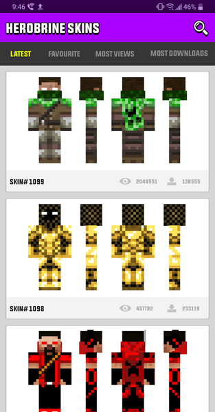 Herobrine Skins Entity 303 - عکس برنامه موبایلی اندروید