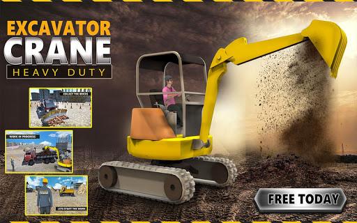 Excavator Crane Simulator Game - عکس بازی موبایلی اندروید