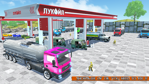 Offroad Truck Oil Transporter - Gameplay image of android game