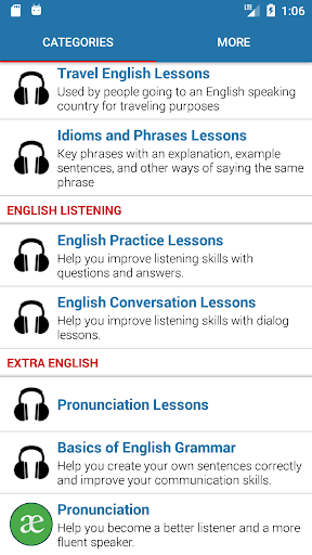 English Listening & Speaking - عکس برنامه موبایلی اندروید