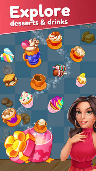 Joy Cafe: Tasty Merge Games - Gameplay image of android game