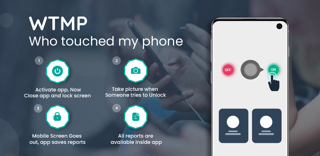 WTMP App: Who Touched My Phone - عکس برنامه موبایلی اندروید