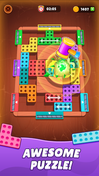 Screw Block Escape - Gameplay image of android game