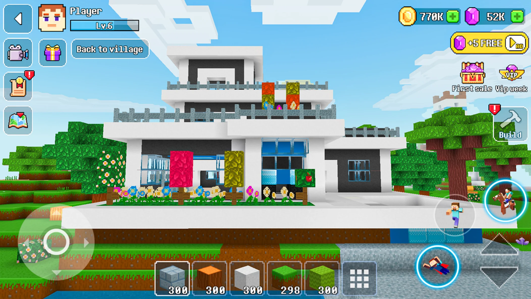 Master Building World 3D - Gameplay image of android game