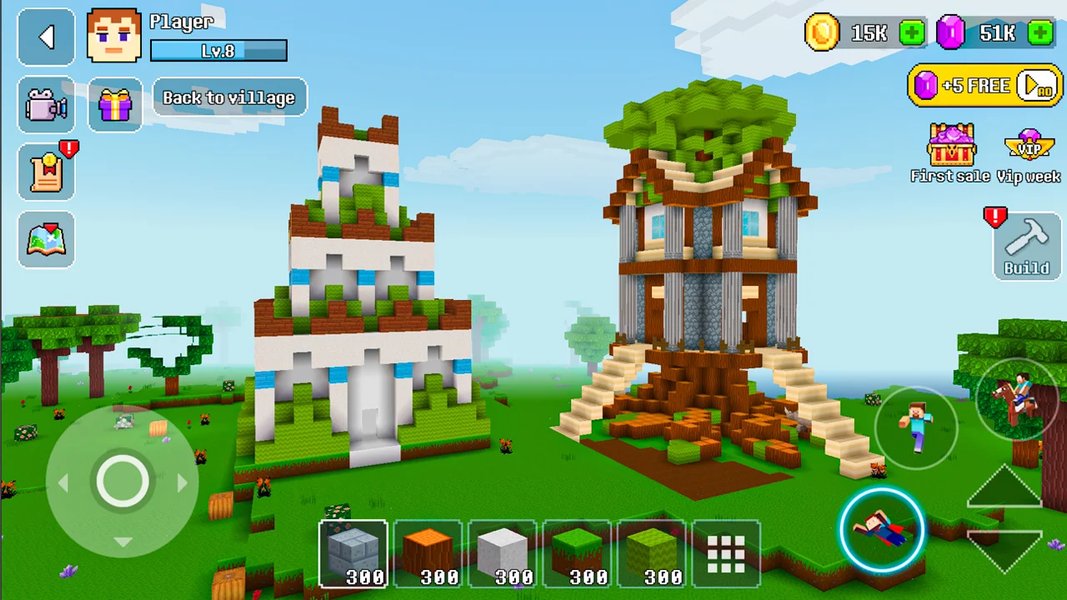 Master Building World 3D - Gameplay image of android game