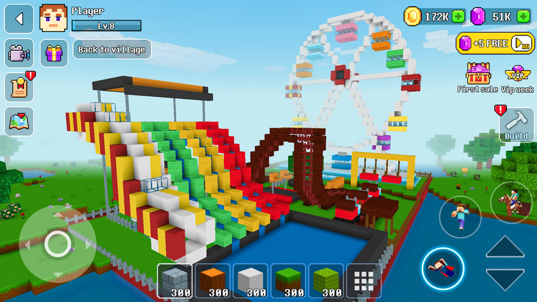 Master Building World 3D - Gameplay image of android game
