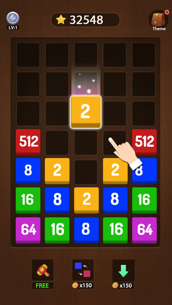 Merge Block - Puzzle games - Gameplay image of android game