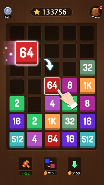 Merge Block - Puzzle games - Gameplay image of android game