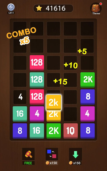 Merge Block - Puzzle games - Gameplay image of android game