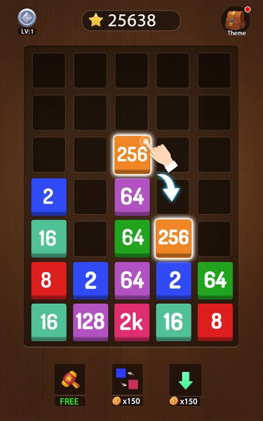 Merge Block - Puzzle games - Gameplay image of android game