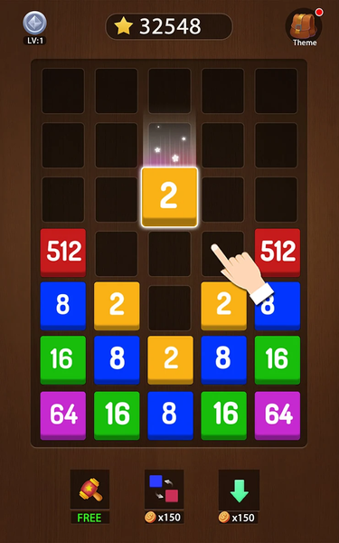 Merge Block - Puzzle games - Gameplay image of android game